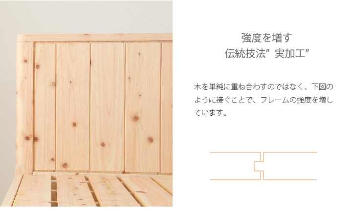 ひのきベッド,すのこ,ベッド