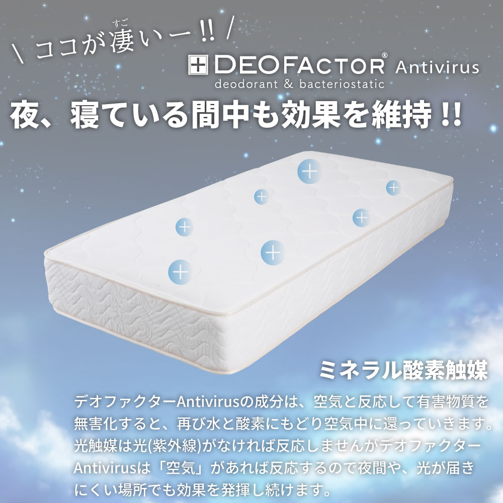 抗ウイルス加工マットレス