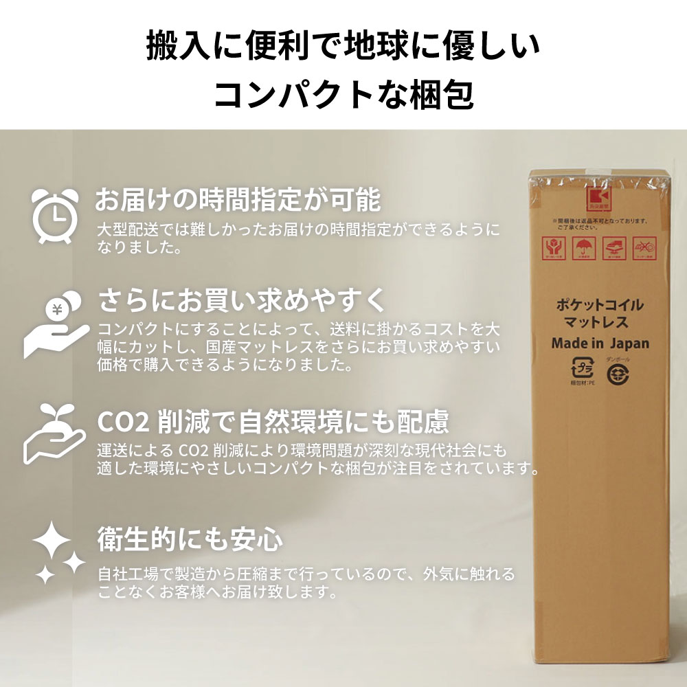 国産ポケットコイルマットレス